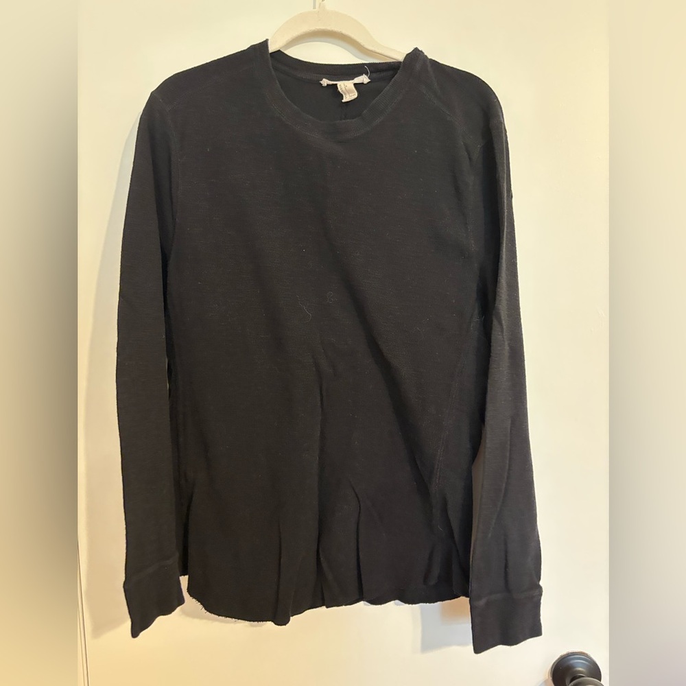 21MEN Black Crewneck Pullover 100% Cotton